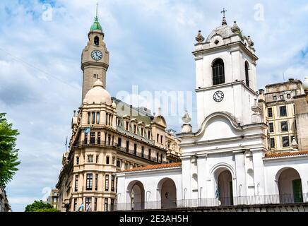 Le Cabildo et l'Assemblée législative de la ville à Buenos Aires, en Argentine Banque D'Images