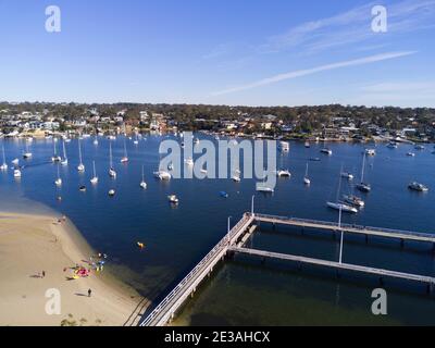 L'antenne des bains de la baie de Gunnamatta à Cronulla Sutherland Shire New Pays de Galles du Sud Australie Banque D'Images