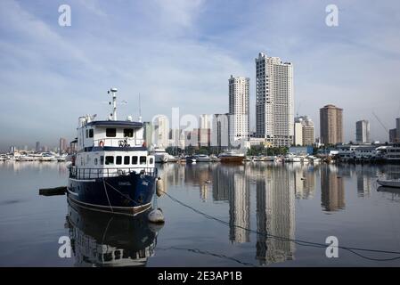 Manila Bay Walk, Roxas Blvd. Banque D'Images