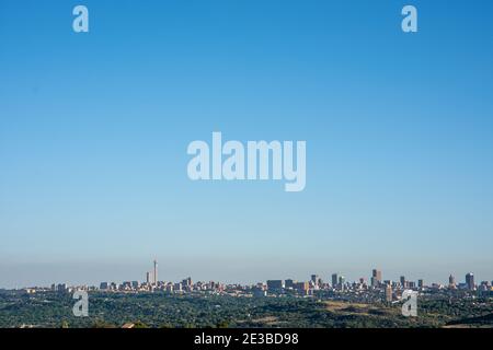 Johannesburg, Afrique du Sud janvier 2021 photo de paysage du centre-ville de johannesburg Banque D'Images