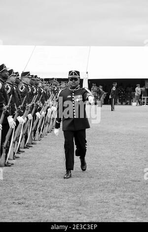 JOHANNESBURG, AFRIQUE DU SUD - 05 janvier 2021 : Ermelo, Afrique du Sud - 24 2011 septembre : parade des soldats des forces de défense sud-africaines Banque D'Images