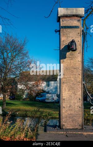 Pompe à eau du village sur le Green Histon près de Cambridge en Angleterre Banque D'Images