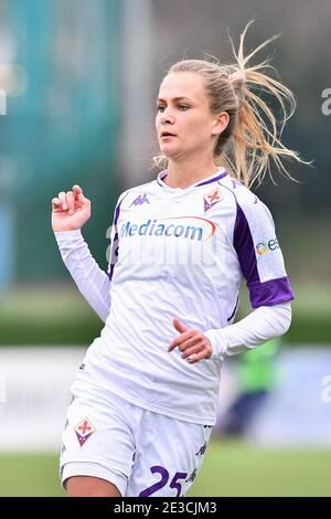 Florence, Italie. 17 janvier 2021. Frederikke Thogersen (Fiorentina Femminile) pendant l'ACF Fiorentina Femminile vs San Marino Academy, football italien série A Women Match à Firenze, Italie, janvier 17 2021 crédit: Independent photo Agency/Alamy Live News Banque D'Images