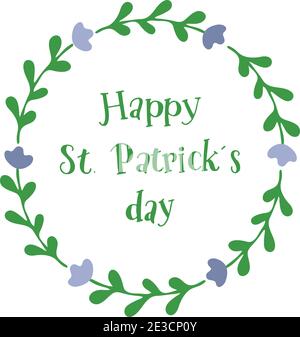 Décoration Saint Patrick. Citation de la Saint Patrick Illustration de Vecteur