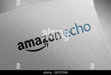 illustration de la texture du papier du logo amazon Banque D'Images