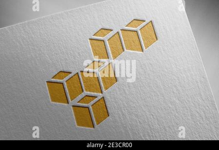 illustration de la texture du papier du logo aws Banque D'Images