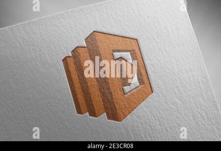 illustration de la texture du papier du logo amazon aws lambda Banque D'Images