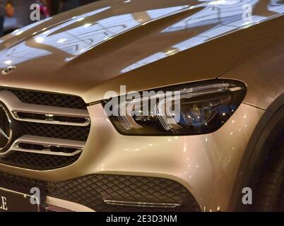 Belgrade, Serbie - 29 mars 2019 : MERCEDES. Salon international de l'automobile de Belgrade. Salon de la voiture. Banque D'Images