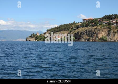 Jovan Kaneo église Ohrid Macédoine paysage saison d'été Banque D'Images