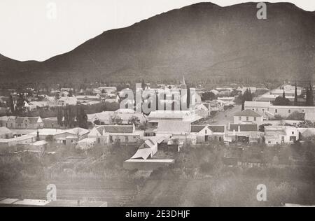 Photographie ancienne du XIXe siècle : Graaff-Reinet est une ville de la province orientale du Cap en Afrique du Sud. Banque D'Images