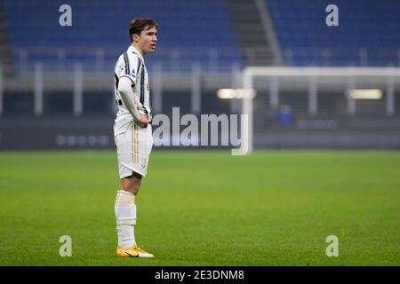 Federico Chiesa de Juventus FC pendant le championnat italien Serie Un match de football entre le FC Internazionale et Juventus / LM Banque D'Images