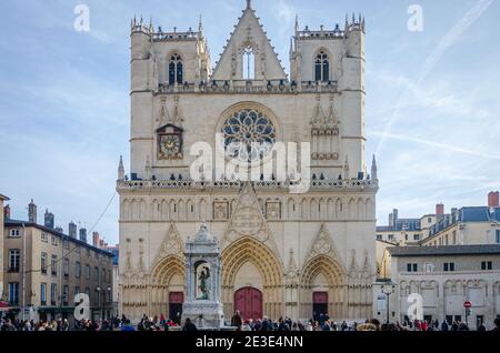 Cathédrale de Lyon, France Banque D'Images