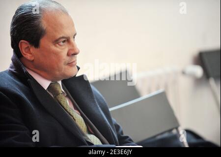 Jean-Christophe Cambadelis assiste au discours du nouvel an de Martine Aubry, qui s'est tenu à Bellevilloise à Paris, en France, le 19 janvier 2009. Photo de Mousse/ABACAPRESS.COM Banque D'Images