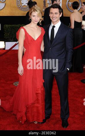 Claire Danes et Hugh Dancy arrivent pour la 15e cérémonie annuelle des Screen Actors Guild Awards, qui s'est tenue à l'auditorium du Sanctuaire à Los Angeles, Californie, États-Unis, le 25 janvier 2009. Photo de Lionel Hahn/ABACAPRESS.COM Banque D'Images
