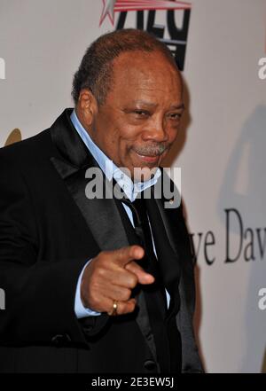 Quincy Jones assiste au 51ème GRAMMY Awards annuel - Salute to Icons: Clive Davis a eu lieu à l'Hôtel Beverly Hilton à Los Angeles, CA, Etats-Unis, le 7 février 2009. Photo de Lionel Hahn/ABACAPRESS.COM Banque D'Images