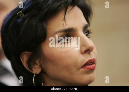 Rachida Dati inaugure le tribunal administratif de Toulon, France le 23 Fevrier 2009. Photo Philippe Laurenson/ABACAPRESS.COM Banque D'Images