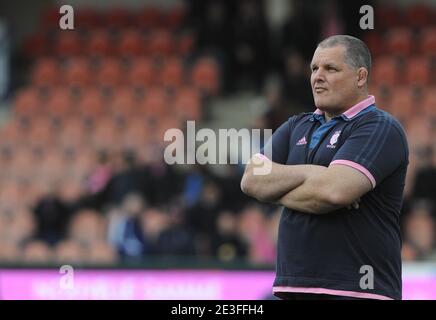 L'entraîneur du Stade Francais John McKenzie lors du match de rugby Top 14, Stade Francais contre Bourgoin au stade Jean-Bouin à Paris, France, le 7 mars 2009. Photo de Steeve McMay/ABACAPRESS.COM Banque D'Images