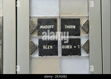 Entrée de la maison Bernard Madoff dans le Cap d'Antibes, sud de la France, le 29 mars 2009. Photo de Giancarlo Gorassini/ABACAPRESS.COM Banque D'Images