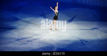 Kim Yu-Na, de Corée du Sud, se produit lors du programme d'exposition des Championnats du monde de patinage artistique 2009 qui se sont tenus au Staples Center de Los Angeles, CA, États-Unis, le 29 mars 2009. Photo de Lionel Hahn/Cameleon/ABACAPRESS.COM Banque D'Images