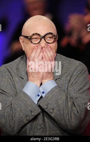 Jean-Pierre Coffe à l'enregistrement de vivre Dimanche le 21 janvier 2009 à Paris, France. Photo de Max Colin/ABACAPRESS.COM Banque D'Images