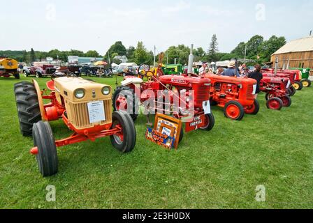 Spectacle de tracteurs vintage, Canada Banque D'Images