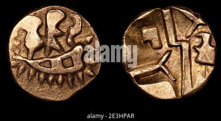 ABC 2205 Durotriges Duro Boat Gold Quarter Stater Banque D'Images