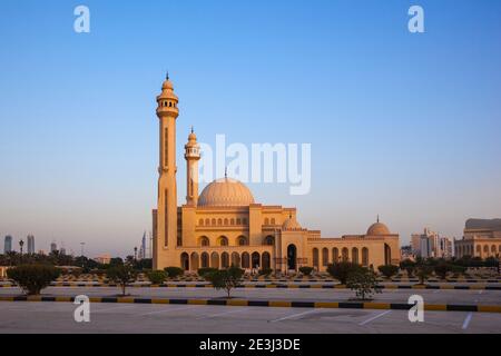 Bahreïn, Manama, Juffair, Al Fateh Mosque - La Grande Mosquée Banque D'Images