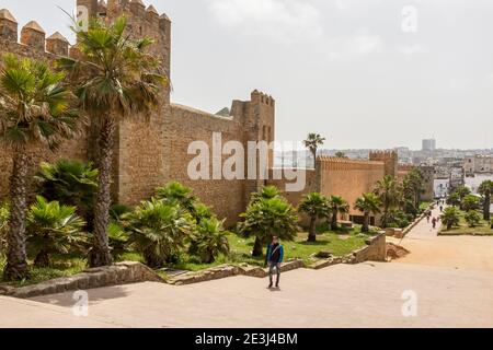 Kasbah des Oudayas (Kasbah des Oudaias), Rabat, Maroc Banque D'Images