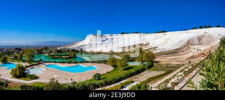 Lieux de baignade de Travertine à Pamukkale Banque D'Images