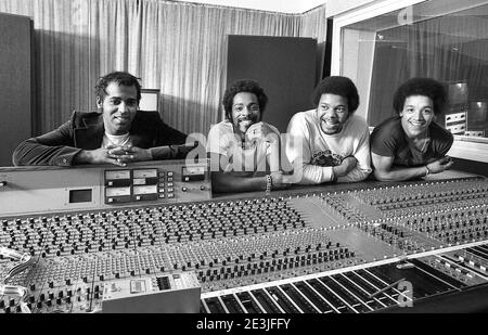 La vraie chose. Enregistrement de leur album '4 sur 8' au Scorpion Studios London UK 1977 Banque D'Images