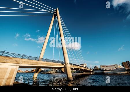 Southport front de mer & Promenade, Ocean Plaza, Ramada Hotel, Bliss Hotel, Genting Casino, Marine Lake, Marine Way Bridge, Pier, Funland, Pleasueland Banque D'Images