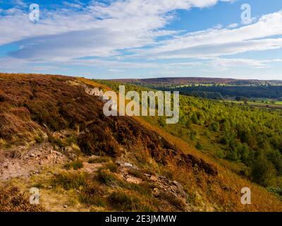 Paysage d'octobre à Beeley Moor près de Bakewell dans le Peak District National Park Derbyshire Angleterre Royaume-Uni Banque D'Images