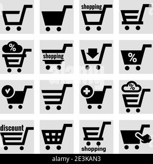 Panier Icons Illustration de Vecteur