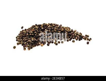 Pile d'épinards malabar Basella alba isolée sur fond blanc. Graines de légumes biologiques maison prêtes pour la plantation. Banque D'Images