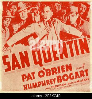 BARTON MacLANE ANN SHERIDAN PAT O'BRIEN et HUMPHREY BOGART à SAN QUENTIN 1937 réalisateur LLOYD BACON Story Robert Tasker et John Bright Warner Bros. / premiers distributeurs nationaux (Royaume-Uni) Banque D'Images