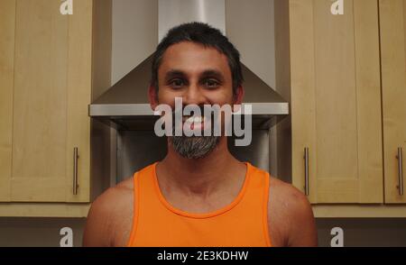 Bel homme avec un bouc Banque D'Images