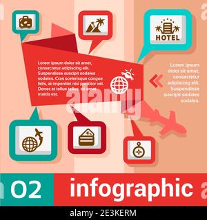 infographie concept voyage Illustration de Vecteur