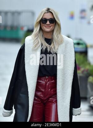 Ashley Roberts aux studios Global radio de Londres. Banque D'Images