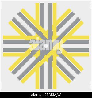 Couleurs de l'année 2021 : le gris ultime et le jaune illuminant. Motif de couleur, illustration vectorielle Illustration de Vecteur