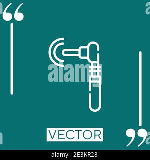 Icône de vecteur audiométrique icône linéaire. Ligne avec contour modifiable Illustration de Vecteur