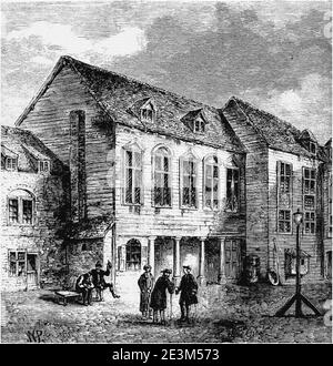 Prison de Marshalsea, Londres, XVIIIe siècle. Banque D'Images