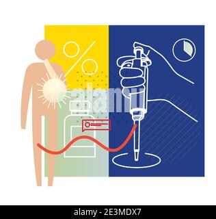 Micropipette - Test RT- PCR - Illustration comme EPS 10 Fichier Illustration de Vecteur