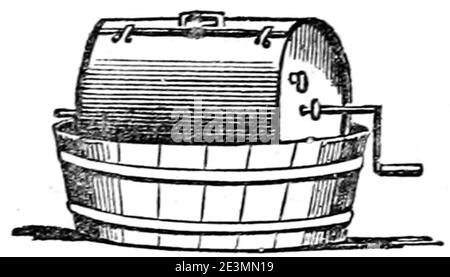 Maison rustique du XIXème siècle, fig. 25. Banque D'Images