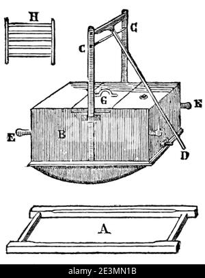 Maison rustique du XIXème siècle, fig. 29. Banque D'Images