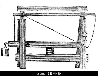 Maison rustique du XIXème siècle, fig. 45. Banque D'Images