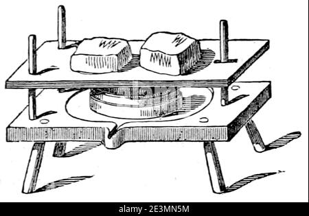 Maison rustique du XIXème siècle, fig. 49. Banque D'Images