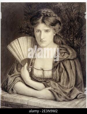 Marie Spartali Stillman - Auto-portrait. Banque D'Images