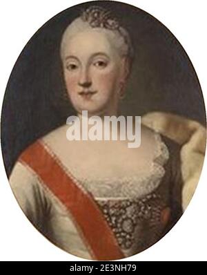 Maria Anna Sophia de Saxe, Electress de Bavière., ovale. Banque D'Images