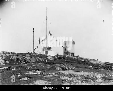 Marconi Wireless Telegraph Station, Malin Head, Co. Donegal, janvier 1902 (7453118390). Banque D'Images