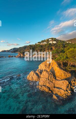 PUNTA DE CANYET SANTA CRISTINA D’ARO COSTA BRAVA CATALOGNE ESPAGNE Banque D'Images